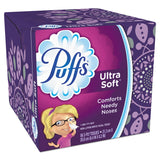 Puffs Ultra Soft Facial Tissue, 2 Ply, 8.20" x 8.40", White, 56/Box, 24/Carton (PGC35038CT) Case of 24