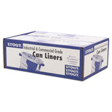 Stout® by Envision™ Total Recycled Content Plastic Trash Bags, 60 gal, 1.5 mil, 36" x 58", Brown/Black, 100/Carton (STOT3658B15) Case of 100