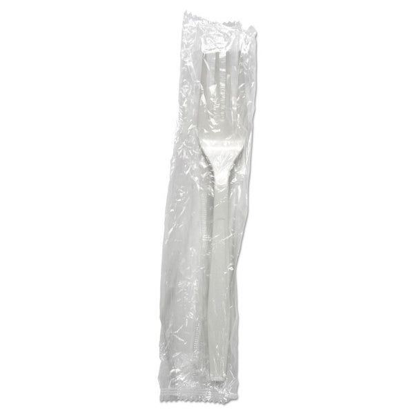 Boardwalk® Heavyweight Wrapped Polypropylene Cutlery, Fork, White, 1,000/Carton (BWKFORKHWPPWIW) Case of 1000