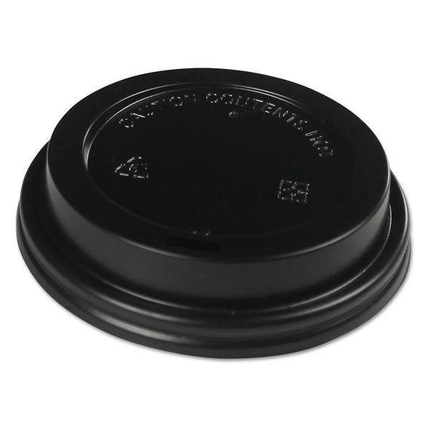 Boardwalk® Hot Cup Lids, Fits 10 oz to 20 oz Hot Cups, Black, 1,000/Carton (BWKHOTBL1020)