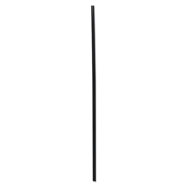 Boardwalk® Cocktail Straws, 8", Polypropylene, Black, 5,000/Carton (BWKSLSTUBL)