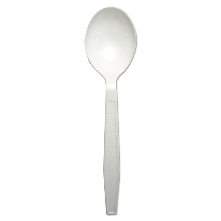 Boardwalk® Heavyweight Polypropylene Cutlery, Soup Spoon, White, 1000/Carton (BWKSOUPHWPPWH) Case of 1000