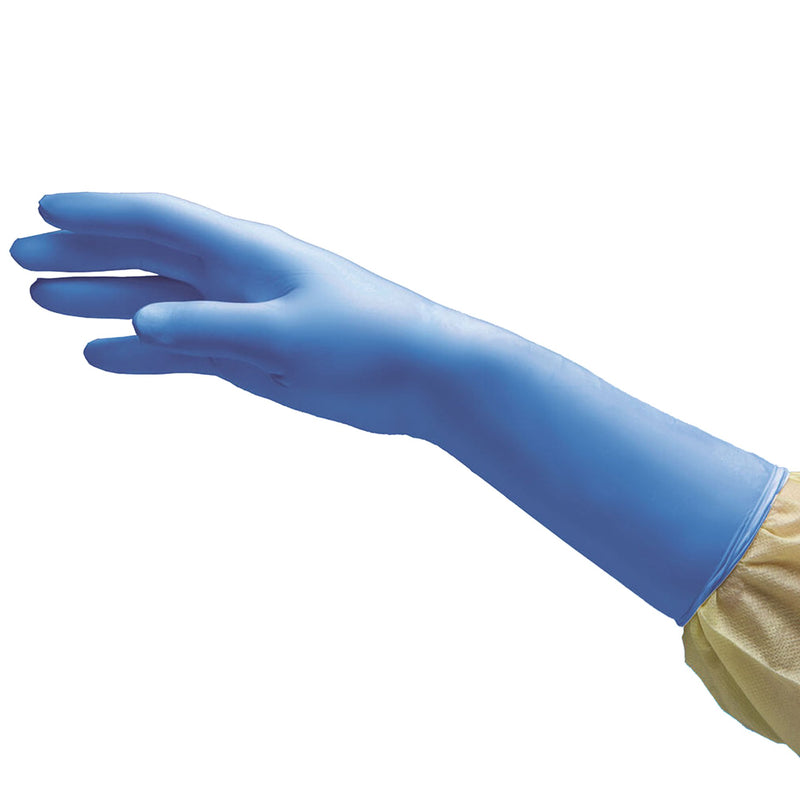 NitriDerm® EC Exam Glove Large Sterile Pair Nitrile Extended Cuff Length Smooth Blue Chemo Tested (1009229_BX) 50/BX