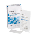McKesson Skin Closure Strip 1/4 X 3 Inch Nonwoven Material Reinforced Strip White (876306_BX) 50/BX