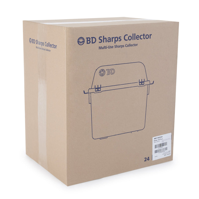 BD™ Sharps Container Red Base 26 X 29 X 17 cm Vertical Entry 2 Gallon (761078_CS) 24/CS