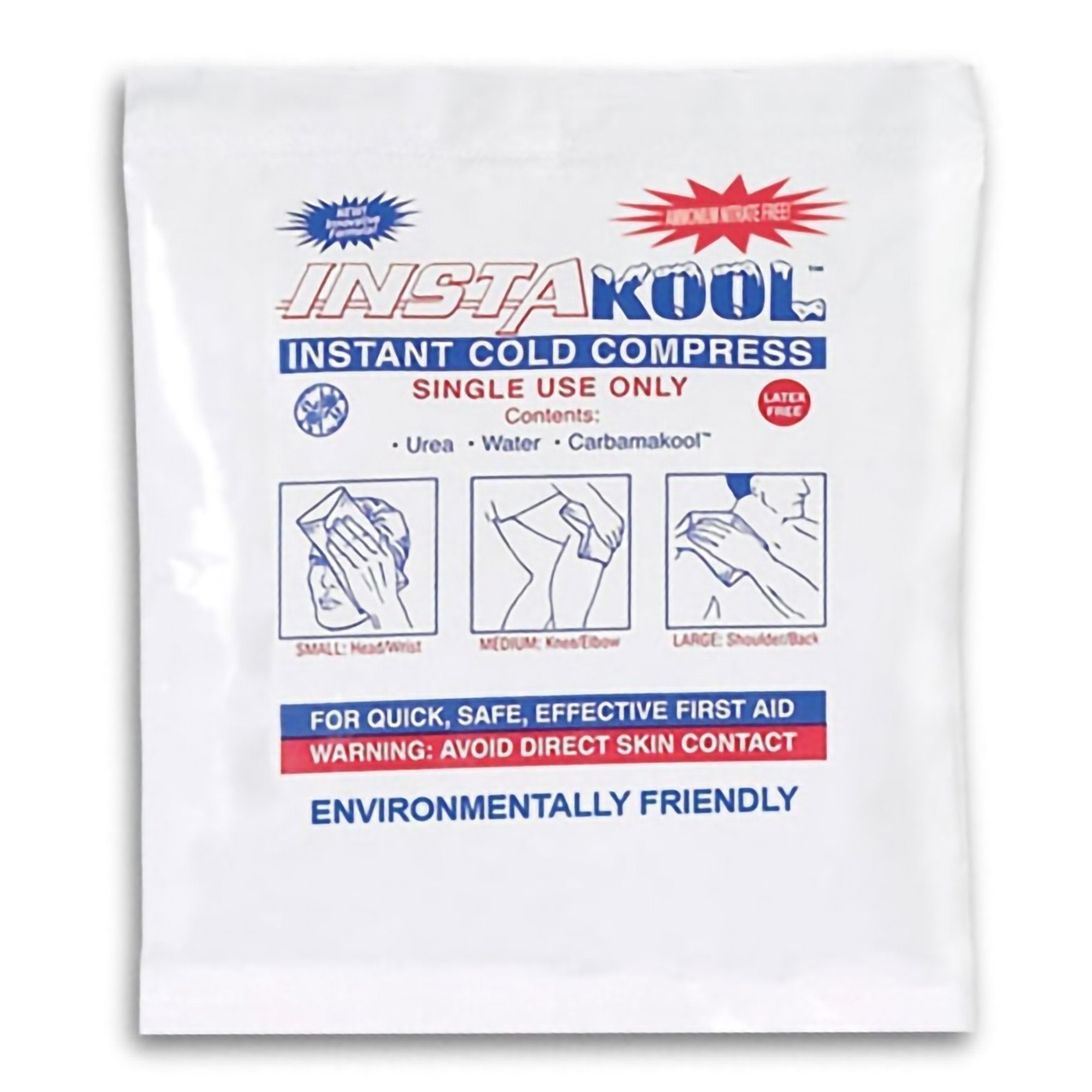 InstaKool™ Instant Cold Pack General Purpose Small 5 X 6 Inch Plastic ...