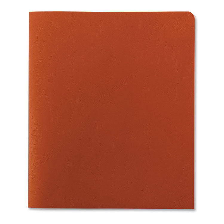 Smead™ Two-Pocket Folder, Textured Paper, 100-Sheet Capacity, 11 x 8.5, Orange, 25/Box (SMD87858)