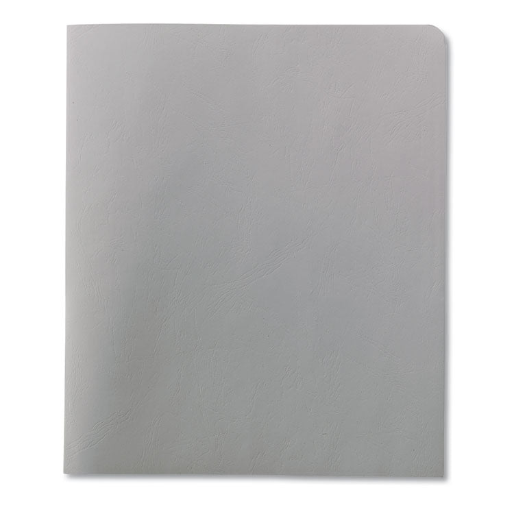 Smead™ Two-Pocket Folder, Textured Paper, 100-Sheet Capacity, 11 x 8.5, White, 25/Box (SMD87861)