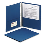 Smead™ 2-Pocket Folder with Tang Fastener, 0.5" Capacity, 11 x 8.5, Dark Blue, 25/Box (SMD88054)