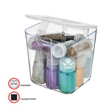 deflecto® Stackable Caddy Organizer, Small, Plastic, 4.33 x 4 x 4.38, White (DEF29101CR) Each