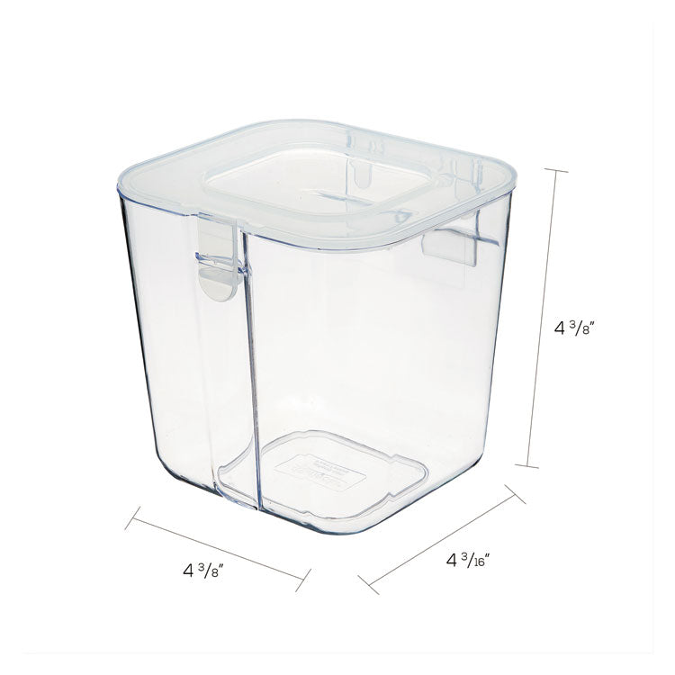 deflecto® Stackable Caddy Organizer, Small, Plastic, 4.33 x 4 x 4.38, White (DEF29101CR) Each