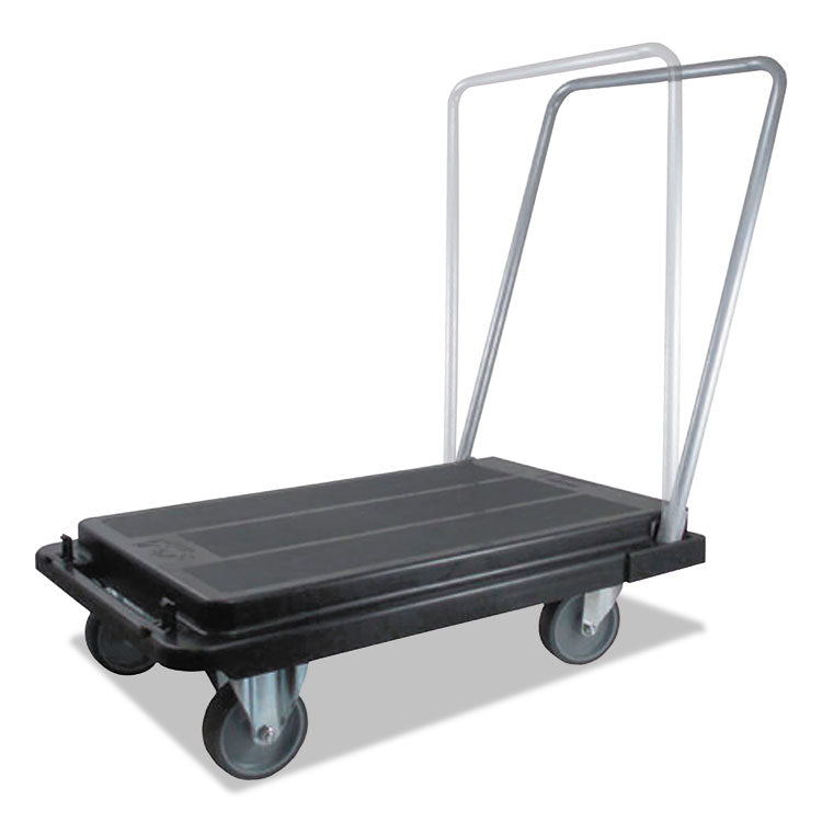 deflecto® Heavy-Duty Platform Cart, 300 lb Capacity, 21 x 32.5 x 37.5, Black (DEFCRT550004)