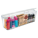deflecto® Stackable Caddy Organizer, Large, Plastic, 13.24 x 4 x 4.38, White (DEF29301CR)