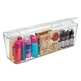 deflecto® Stackable Caddy Organizer, Large, Plastic, 13.24 x 4 x 4.38, White (DEF29301CR) Each