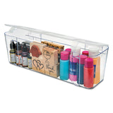 deflecto® Stackable Caddy Organizer, Large, Plastic, 13.24 x 4 x 4.38, White (DEF29301CR)