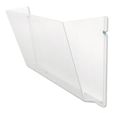 deflecto® Unbreakable DocuPocket Wall File, Letter Size, 14.5" x 3" x 6.5", Clear (DEF63201) Each