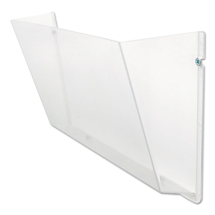 deflecto® Unbreakable DocuPocket Wall File, Letter Size, 14.5" x 3" x 6.5", Clear (DEF63201) Each