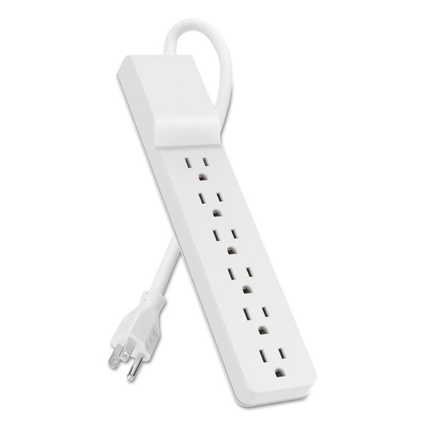 Belkin® Home/Office Surge Protector, 6 AC Outlets, 10 ft Cord, 720 J, White (BLKBE10600010)