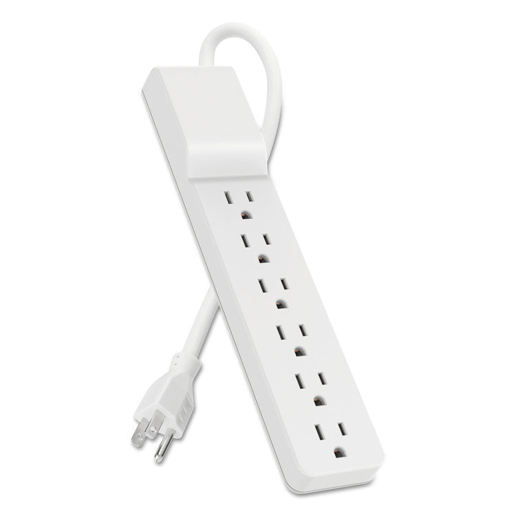 Belkin® Home/Office Surge Protector, 6 AC Outlets, 10 ft Cord, 720 J, White (BLKBE10600010) Each