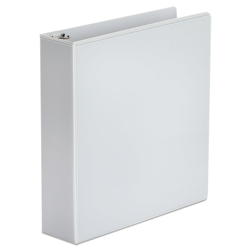 Universal Economy Round Ring View Binder, 3 Rings, 2" Capacity, 11 x 8.5, White (UNV20982) Each