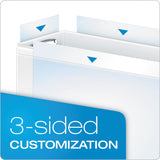 Cardinal® Premier Easy Open ClearVue Locking Slant-D Ring Binder, 3 Rings, 3" Capacity, 11 x 8.5, White (CRD10330) Each