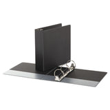 Universal® Economy Non-View Round Ring Binder, 3 Rings, 3" Capacity, 11 x 8.5, Black (UNV30407)