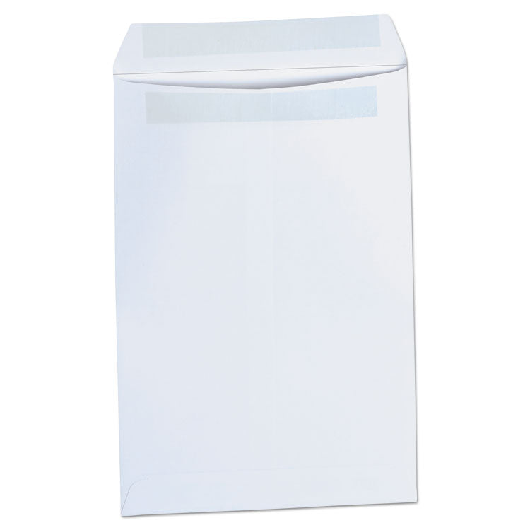 Universal® Self-Stick Open End Catalog Envelope, #1, Square Flap, Self-Adhesive Closure, 6 x 9, White, 100/Box (UNV42100)