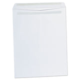 Universal® Self-Stick Open End Catalog Envelope, #15 1/2, Square Flap, Self-Adhesive Closure, 12 x 15.5, White, 100/Box (UNV42103)