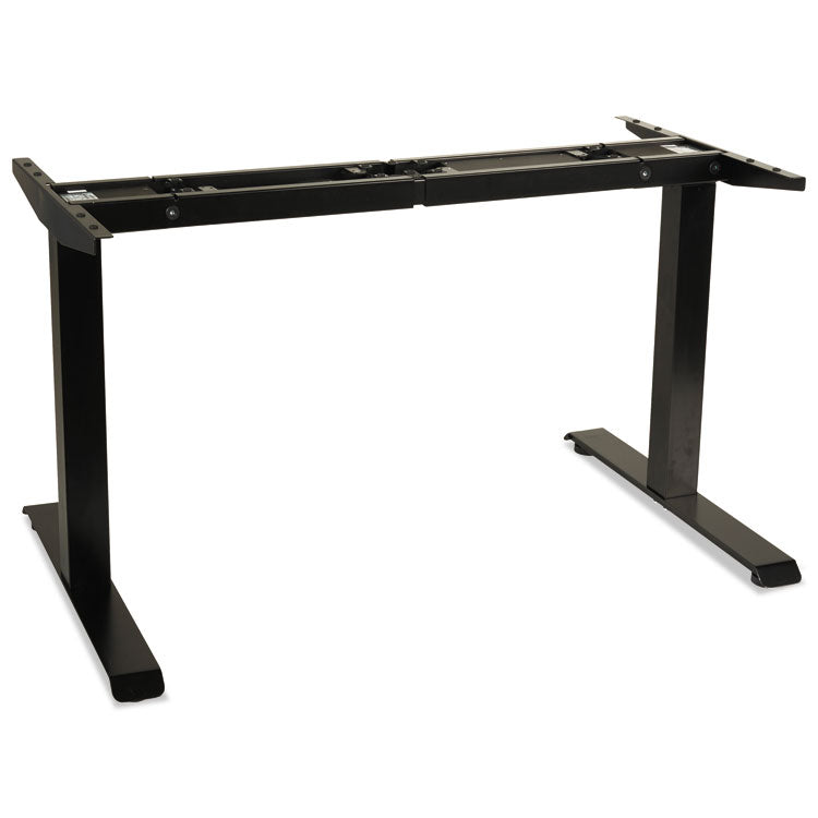 Alera® AdaptivErgo Sit-Stand Two-Stage Electric Height-Adjustable Table Base, 48.06" x 24.35" x 27.5" to 47.2", Black (ALEHT2SSB) Each