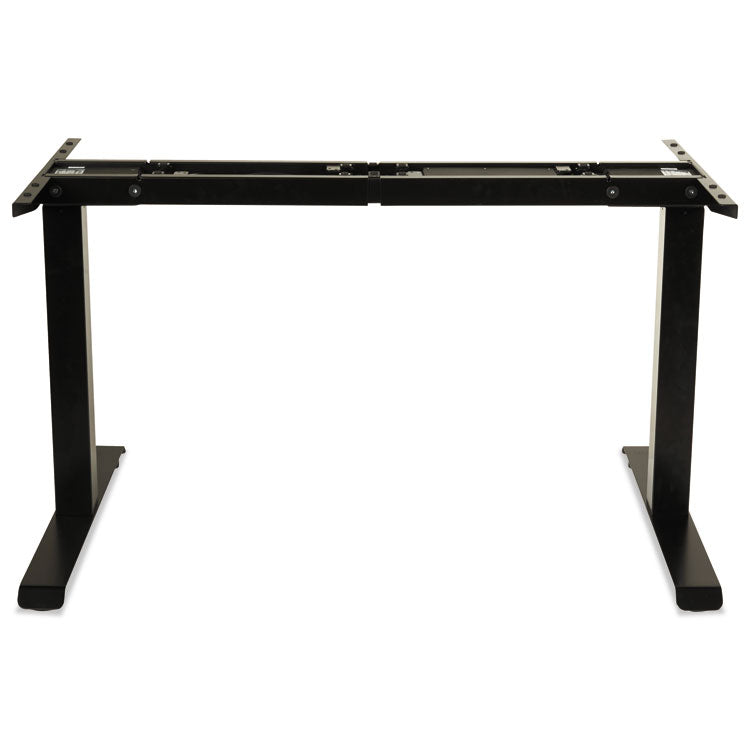 Alera® AdaptivErgo Sit-Stand Two-Stage Electric Height-Adjustable Table Base, 48.06" x 24.35" x 27.5" to 47.2", Black (ALEHT2SSB) Each