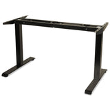 Alera® AdaptivErgo Sit-Stand Two-Stage Electric Height-Adjustable Table Base, 48.06" x 24.35" x 27.5" to 47.2", Black (ALEHT2SSB) Each