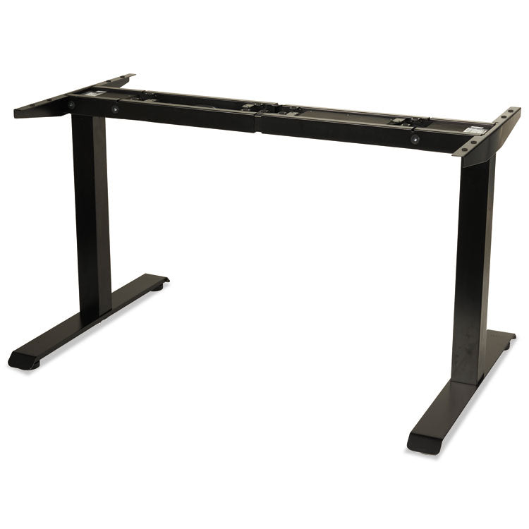 Alera® AdaptivErgo Sit-Stand Two-Stage Electric Height-Adjustable Table Base, 48.06" x 24.35" x 27.5" to 47.2", Black (ALEHT2SSB) Each