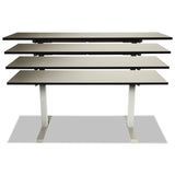 Alera® AdaptivErgo Sit-Stand Two-Stage Electric Height-Adjustable Table Base, 48.06" x 24.35" x 27.5" to 47.2", Gray (ALEHT2SSG) Each