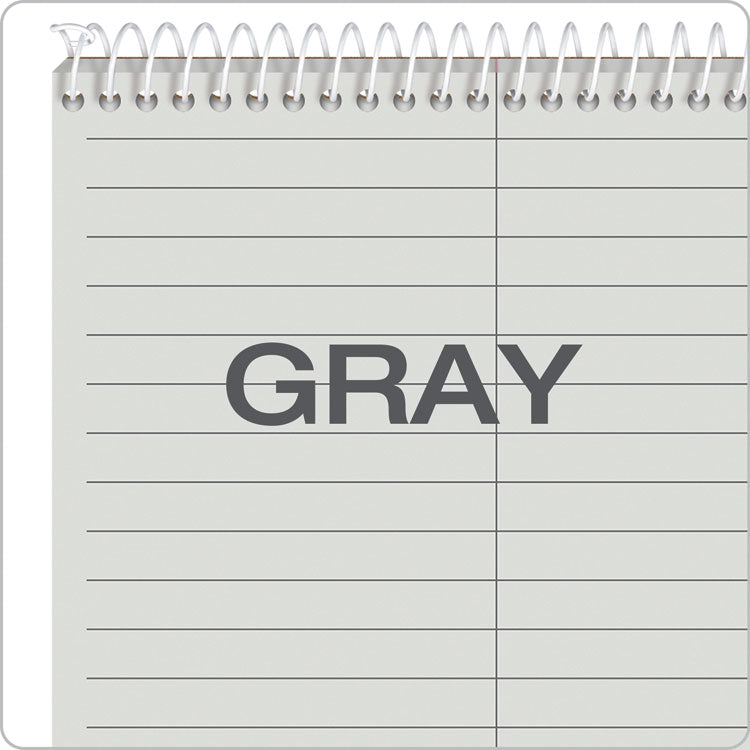 TOPS™ Prism Steno Pads, Gregg Rule, Gray Cover, 80 Gray 6 x 9 Sheets, 4/Pack (TOP80274)