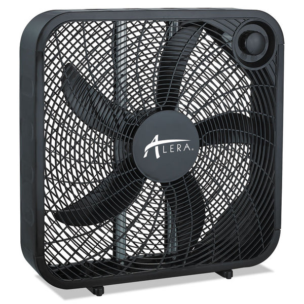 Alera® 3-Speed Box Fan, Black (ALEFANBX20B)