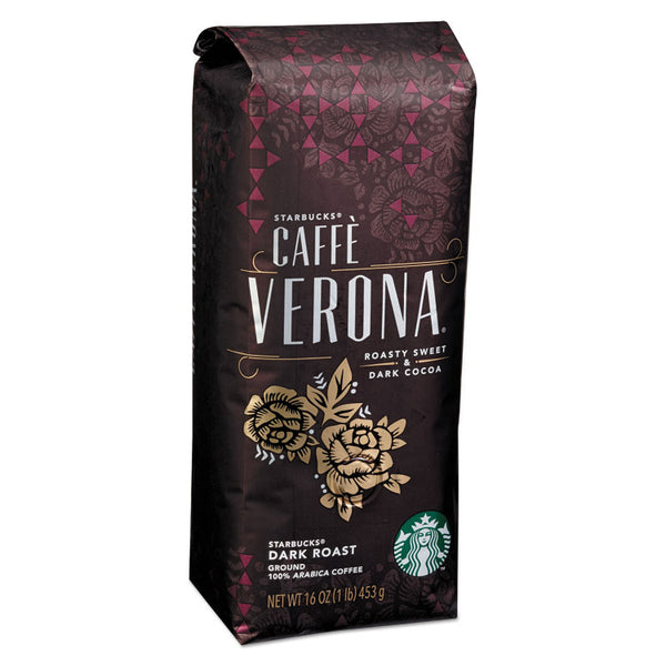 Starbucks® Coffee, Caffe Verona, Ground, 1lb Bag (SBK11018131)