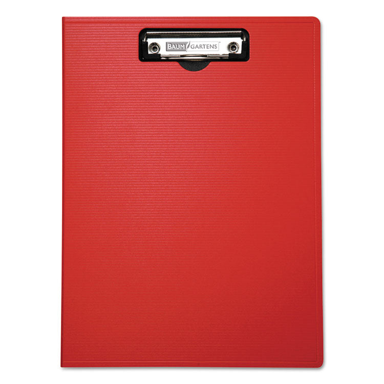 Mobile OPS® Portfolio Clipboard with Low-Profile Clip, Portrait Orientation, 0.5" Clip Capacity, Holds 8.5 x 11 Sheets, Red (BAU61632) Each