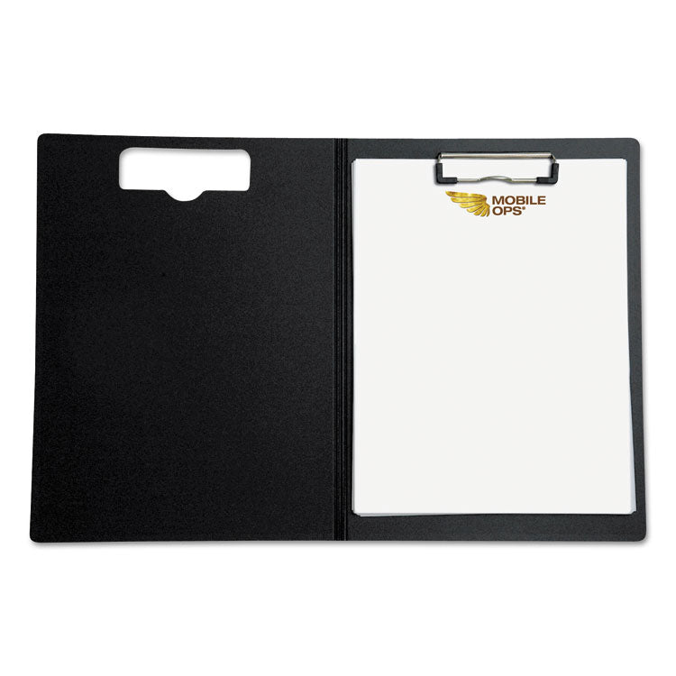 Mobile OPS® Portfolio Clipboard with Low-Profile Clip, Portrait Orientation, 0.5" Clip Capacity, Holds 8.5 x 11 Sheets, Red (BAU61632) Each