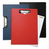 Mobile OPS® Portfolio Clipboard with Low-Profile Clip, Portrait Orientation, 0.5" Clip Capacity, Holds 8.5 x 11 Sheets, Red (BAU61632) Each