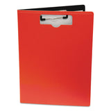 Mobile OPS® Portfolio Clipboard with Low-Profile Clip, Portrait Orientation, 0.5" Clip Capacity, Holds 8.5 x 11 Sheets, Red (BAU61632) Each