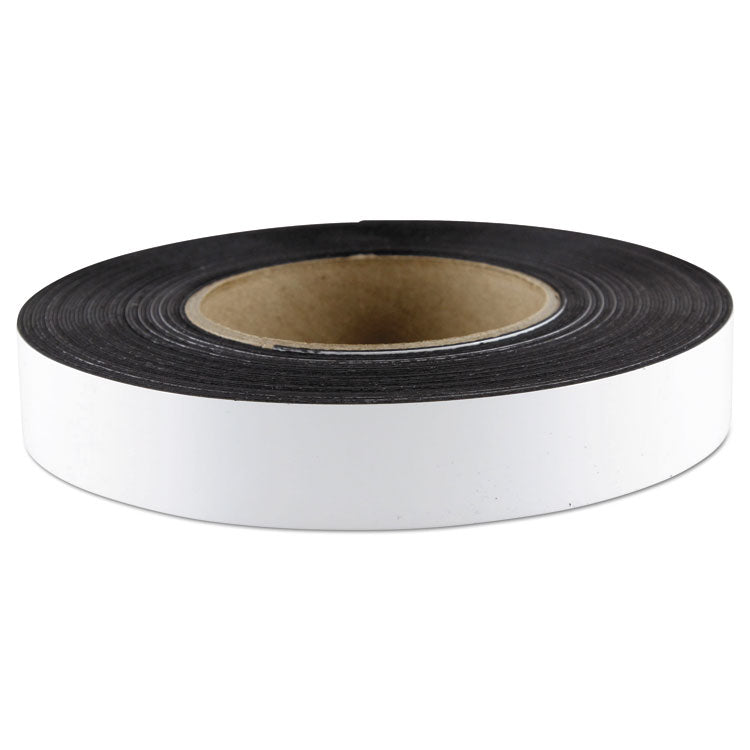 ZEUS® Dry Erase Magnetic Label Tape, 1" x 50 ft, White (BAU66151) Each