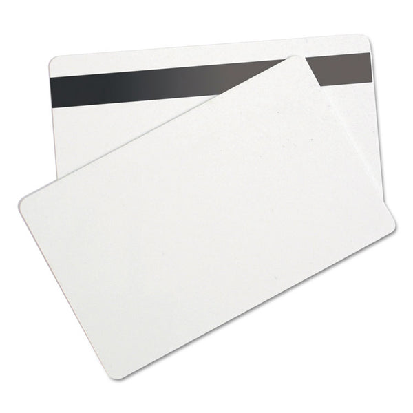 SICURIX® SICURIX Blank ID Card with Magnetic Strip, 2 1/8 x 3 3/8, White, 100/Pack (BAU80340)