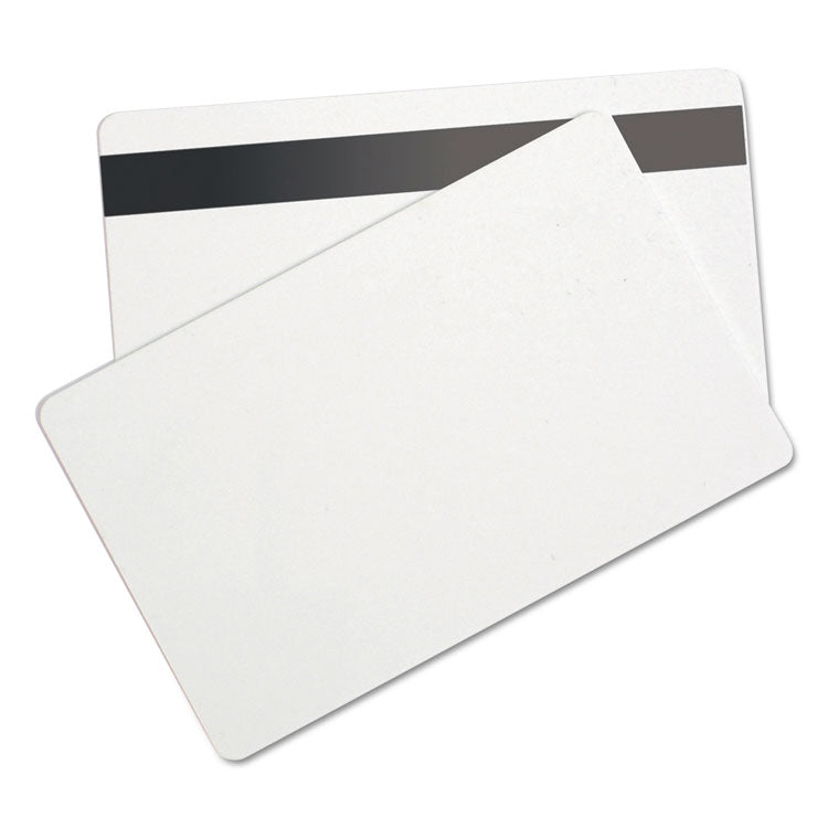 SICURIX® SICURIX Blank ID Card with Magnetic Strip, 2 1/8 x 3 3/8, White, 100/Pack (BAU80340) Pack of 100