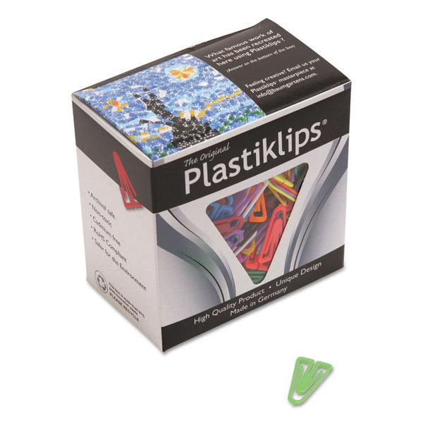 Baumgartens® Plastiklips Paper Clips, Small, Smooth, Assorted Colors, 1,000/Box (BAULP0200) Box of 1000