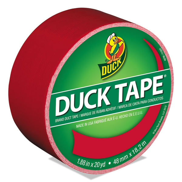 Duck® Colored Duct Tape, 3" Core, 1.88" x 20 yds, Red (DUC1265014) 1 Roll