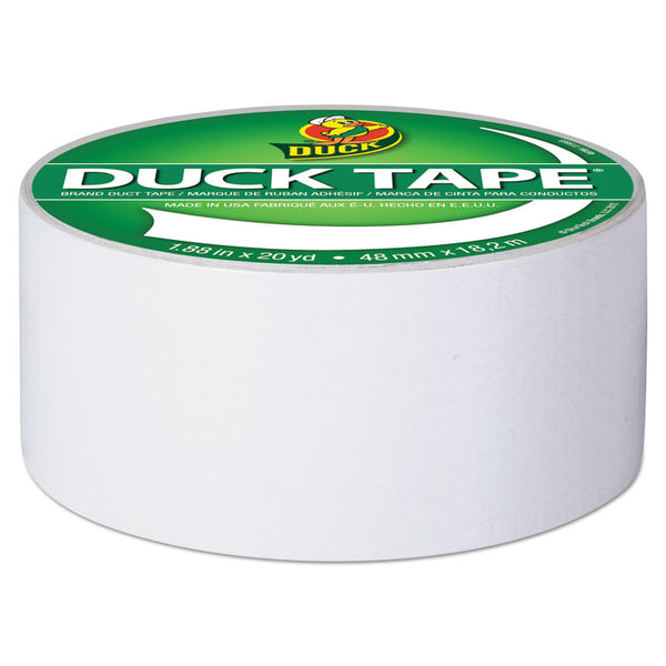 Duck® Colored Duct Tape, 3" Core, 1.88" x 20 yds, White (DUC1265015) 1 Roll