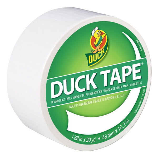 Duck® Colored Duct Tape, 3" Core, 1.88" x 20 yds, White (DUC1265015) 1 Roll