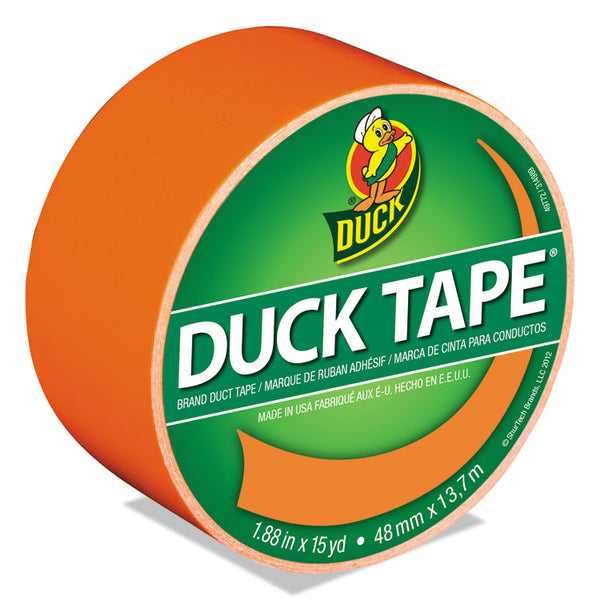 Duck® Colored Duct Tape, 3" Core, 1.88" x 15 yds, Neon Orange (DUC1265019) 1 Roll