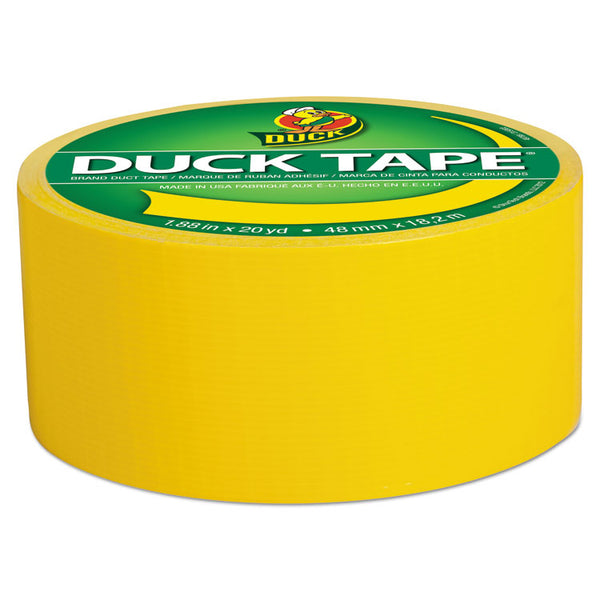 Duck® Colored Duct Tape, 3" Core, 1.88" x 20 yds, Yellow (DUC1304966) 1 Roll
