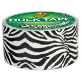 Duck® Colored Duct Tape, 3" Core, 1.88" x 10 yds, Black/White Zebra (DUC1398132) 1 Roll